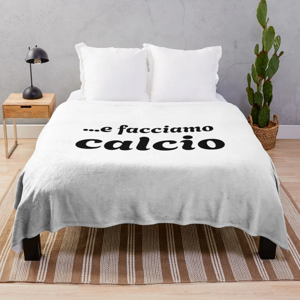 ... E facciamo calcio Throw Blanket Quilt Nap Retros Blankets For Sofas Blankets