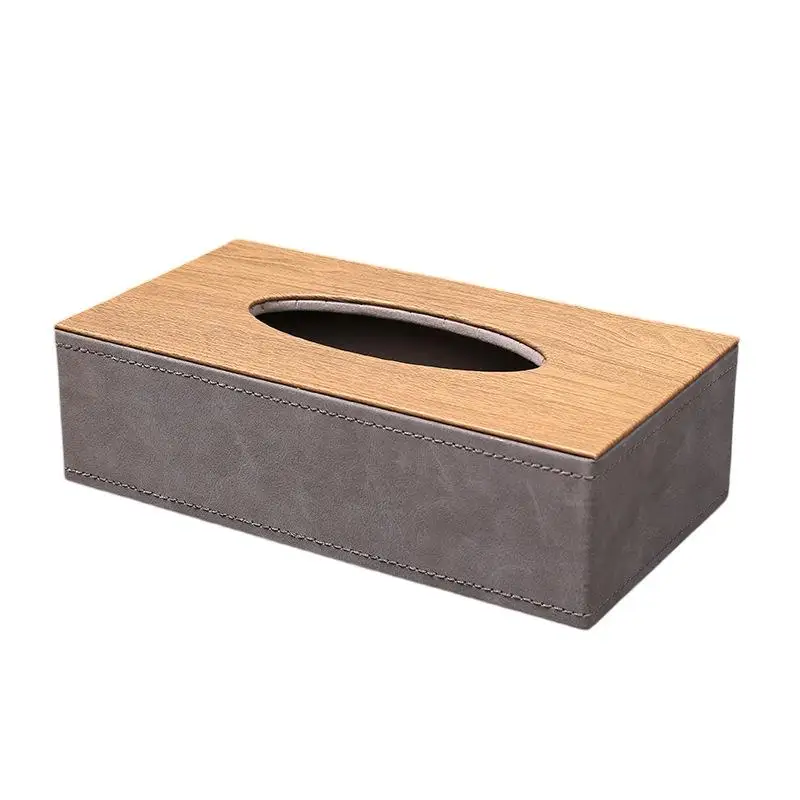 

Paper Box Leather Hotel Restaurant Household Car Napkin Box Multifunctional Hotel Tissue Box