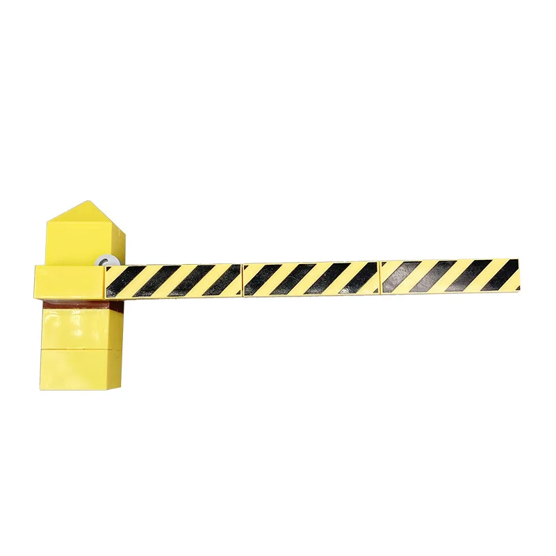 Children's Educational MOC Building Blocks: City Rail Guardrail Train Rail Passage Stop Parking Barrier Gate and Toy Model
