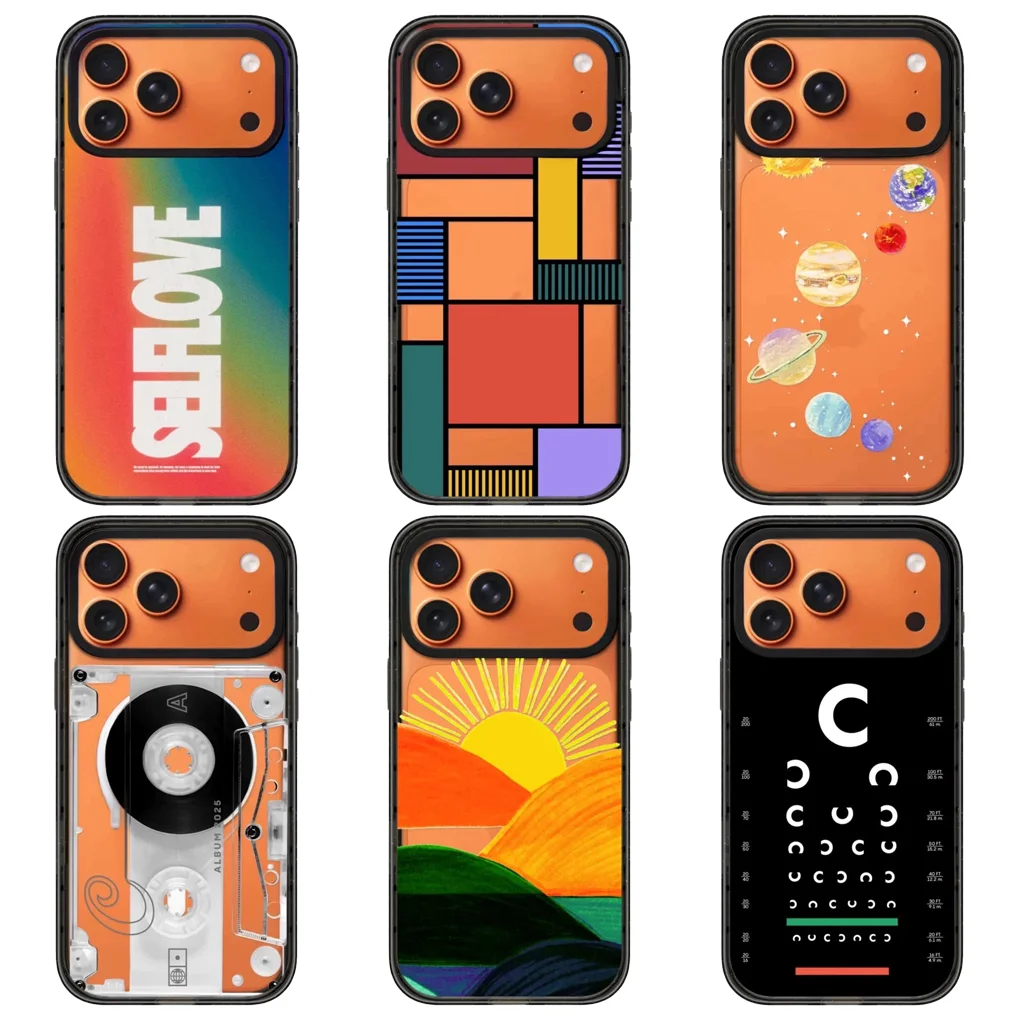 

Planet Color Block 2.0 Acrylic Black Border Phone Cover for IPhone 12 13 14 15 16 17 Pro Max Case for IPhone 17 Air