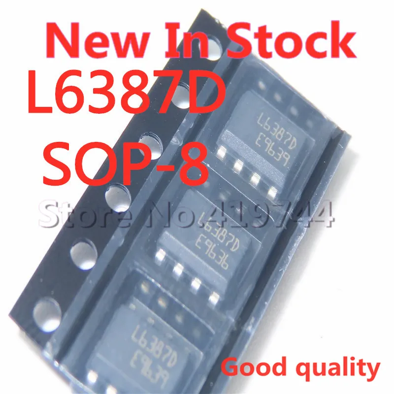 5PCS/LOT L6387 L6387D L6387ED  SOP-8 LCD power chip IC In Stock NEW original IC