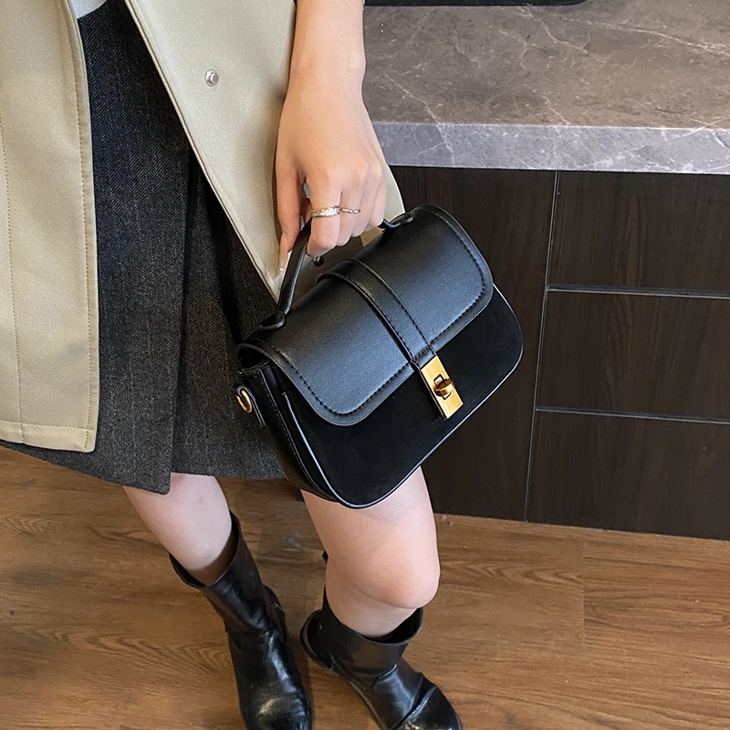 Branded Mini Square Flap Cross Body Bags For Women 2025 Latest Luxury Designer Purses And Handbags PU Suede Shoulder Saddle Bag
