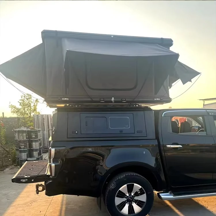 

4x4 Camper Canopy - Factory Custom OEM Aluminum Hardtop with Roof Tent