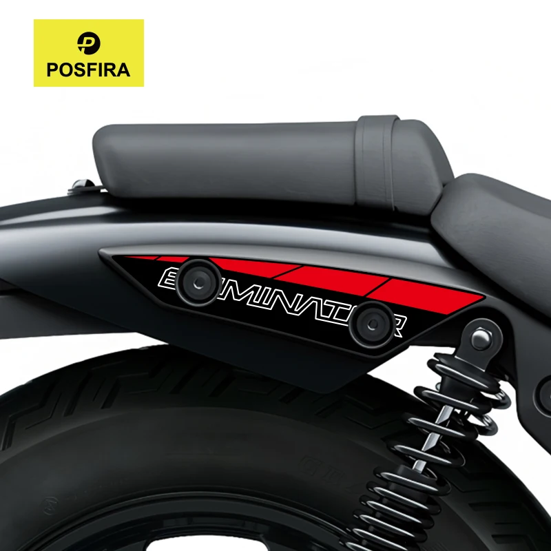 

POSFIRA декоративные наклейки на заднее сиденье мотоцикла, виниловые наклейки для Kawasaki Eliminator 500SE 2024-2025, аксессуары для наклеек