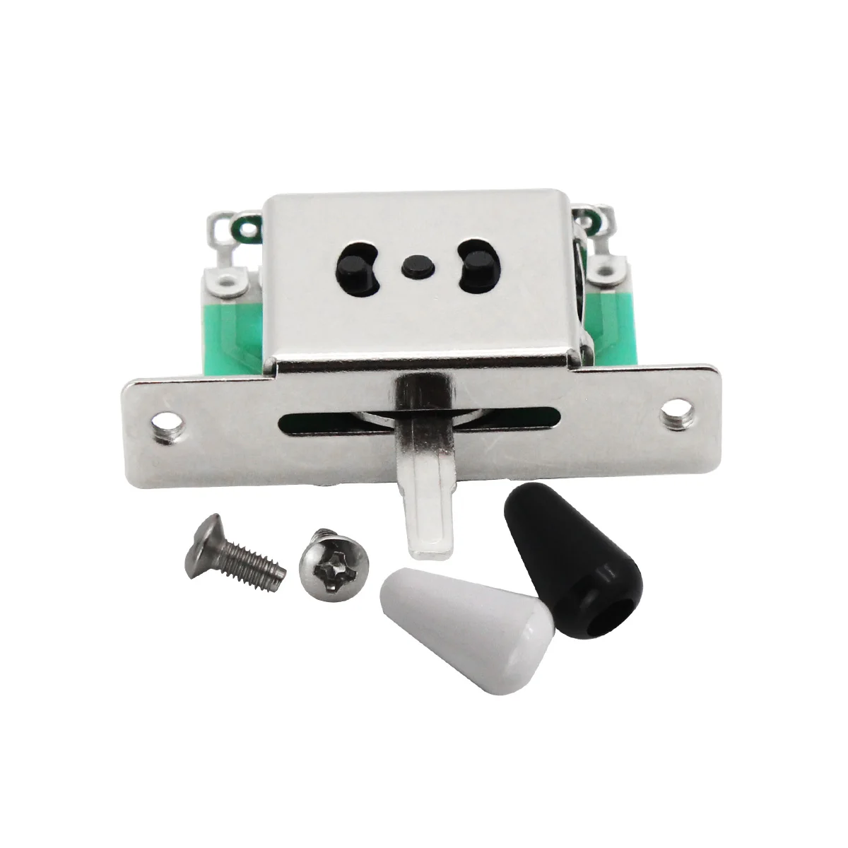 Fleor 2 stücke 5 wege e-gitarre pickup wahlschalter schwarz/weiß spitzen für tl gitarren teile – Detail 6