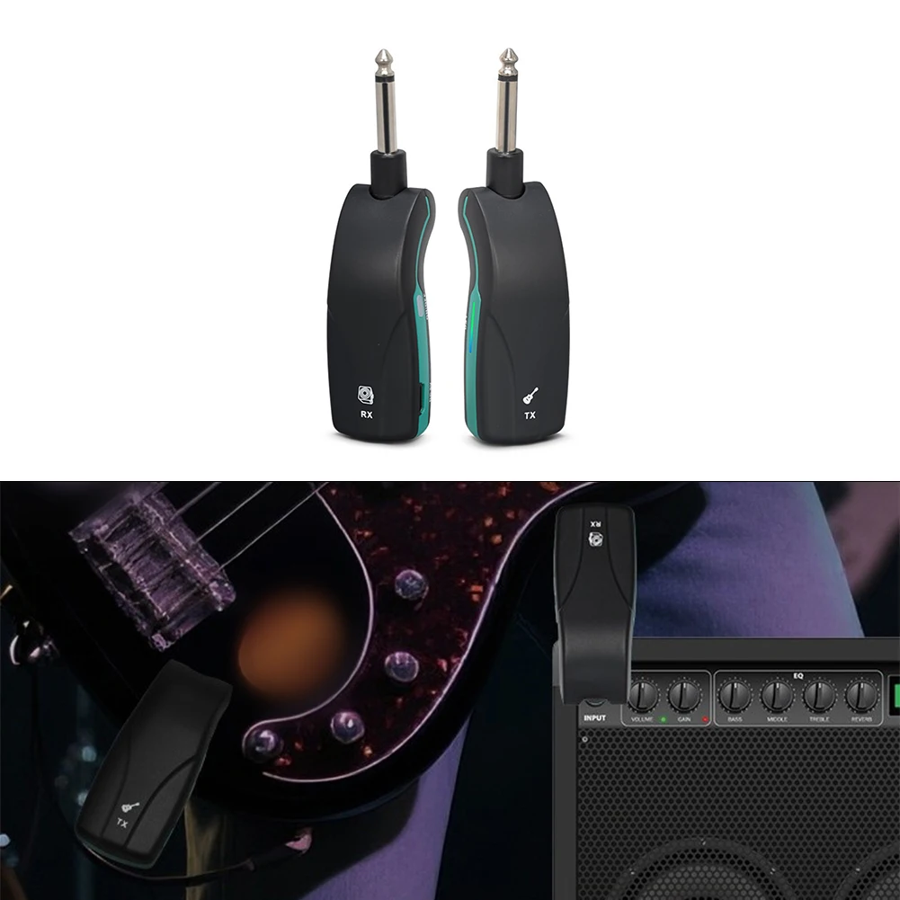 2.4GHz Wireless Freedom Guitar System Rotating Rechargeable Transmitter 50m Range Electronic Keyboard Bass Box Instrument view 5