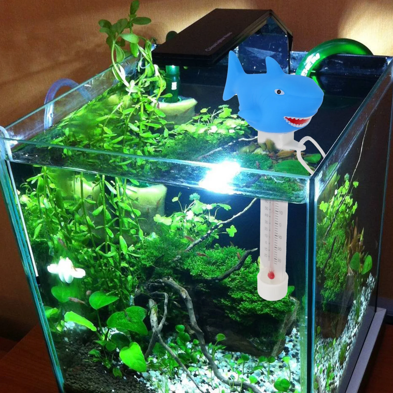 

Water Thermometer Fish Aquarium Monitor Betta Tank Accessories Test Tester Cute Floating
