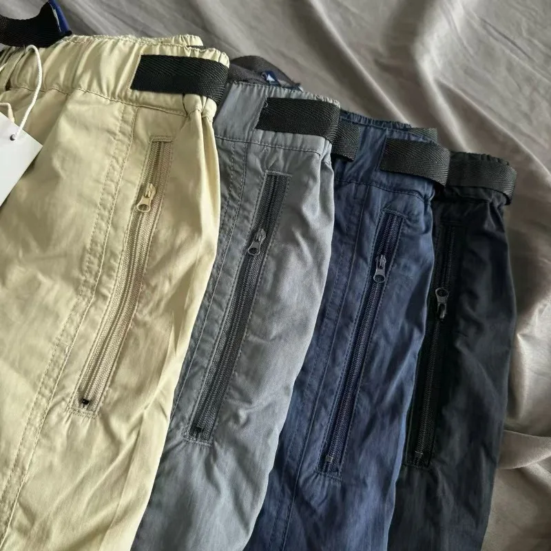 Pilgrim Surf+Supply Functional Buckle Belt Shorts Japan Men Women High Quality Loose Solid Quick Dry Shortpants