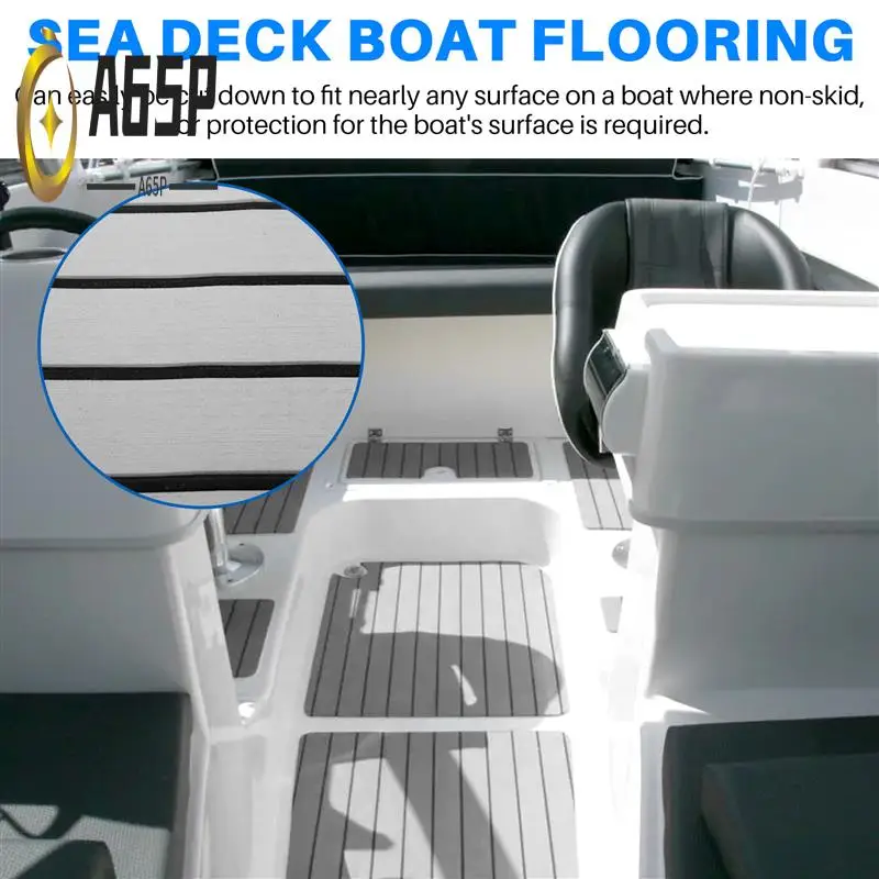 

A65P-6MM Самоклеящийся лист из пенопласта EVA из тикового дерева, морская лодка, яхта, синтетический настил, пенопластовый напольный коврик, напольный коврик 240X45 см