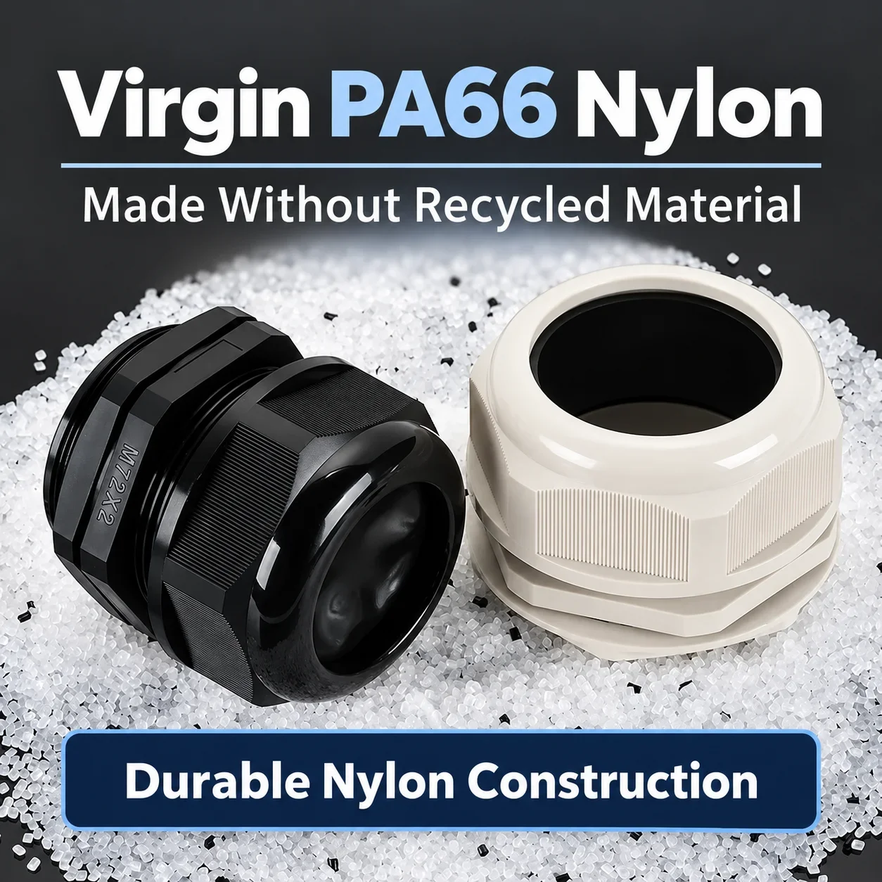 High-End Waterproof PA66 Flame Retardant UL Cable Connector M48M60X2/M72*2/M75*2/M80 Plastic Gland for Secure Networking
