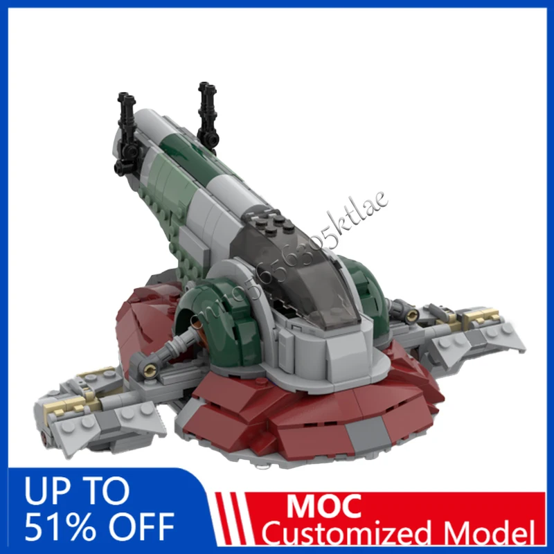 

530 PCS Customize Boba's 75312 Modification MOC Building Block Model DIY Creative Puzzle Birthday Cartoon Anim Figures Toys Gift