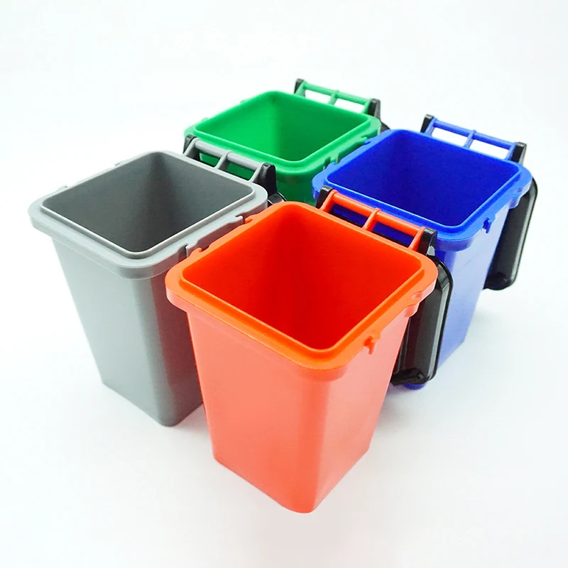 Creative Mini Trash Can Desktop Waste Bucket Garbage Bin Office Countertop Pen Holder Home Decor Multifunctional Organizer Box