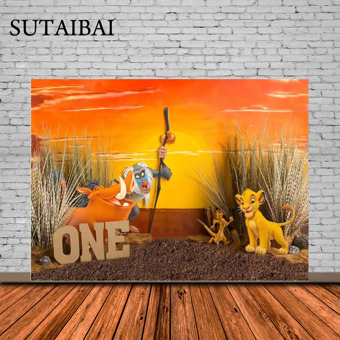 

Disney Lion King Simba Custom Backdrop Forest Kids Birthday Party Photo Background Sunset Baby Shower Banner Cake Smash Poster