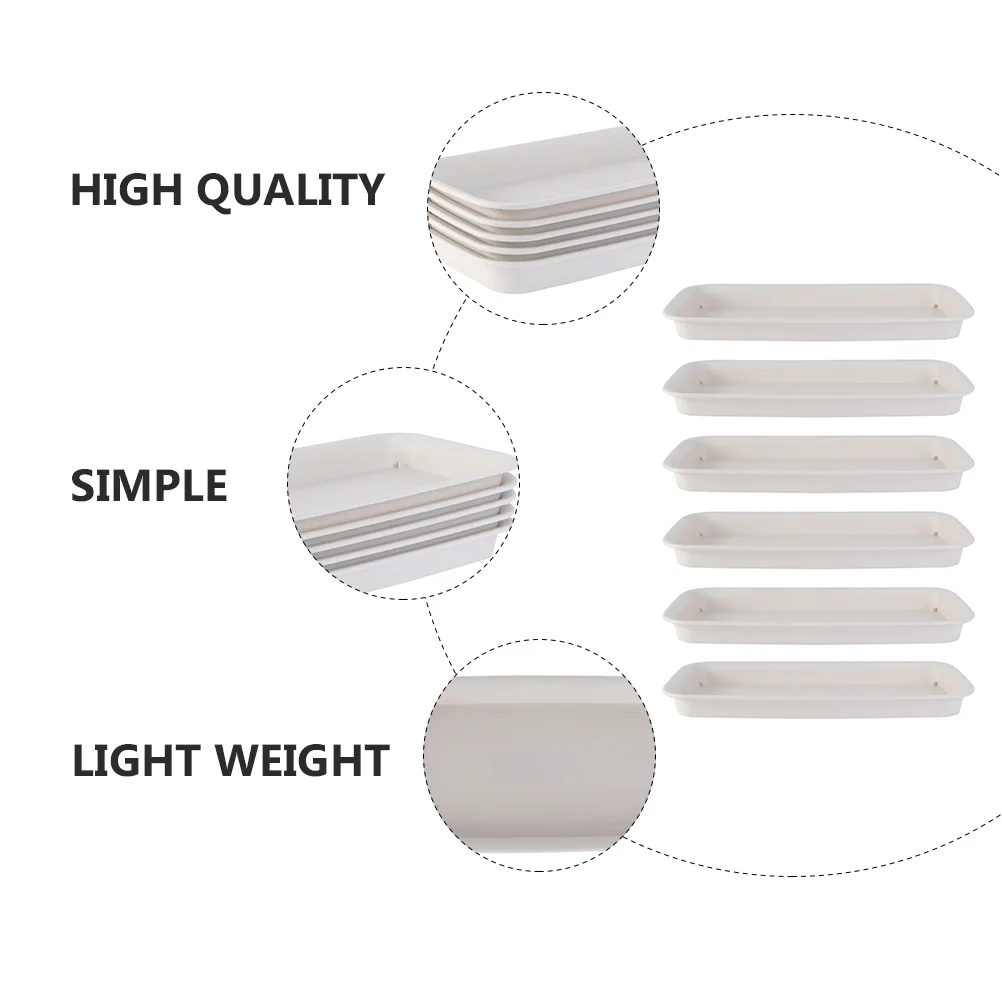 

6 Pcs Water Tray Plant Pot Shelf Drainage Drip Trays for Planters Indoor Plants Flower Potted