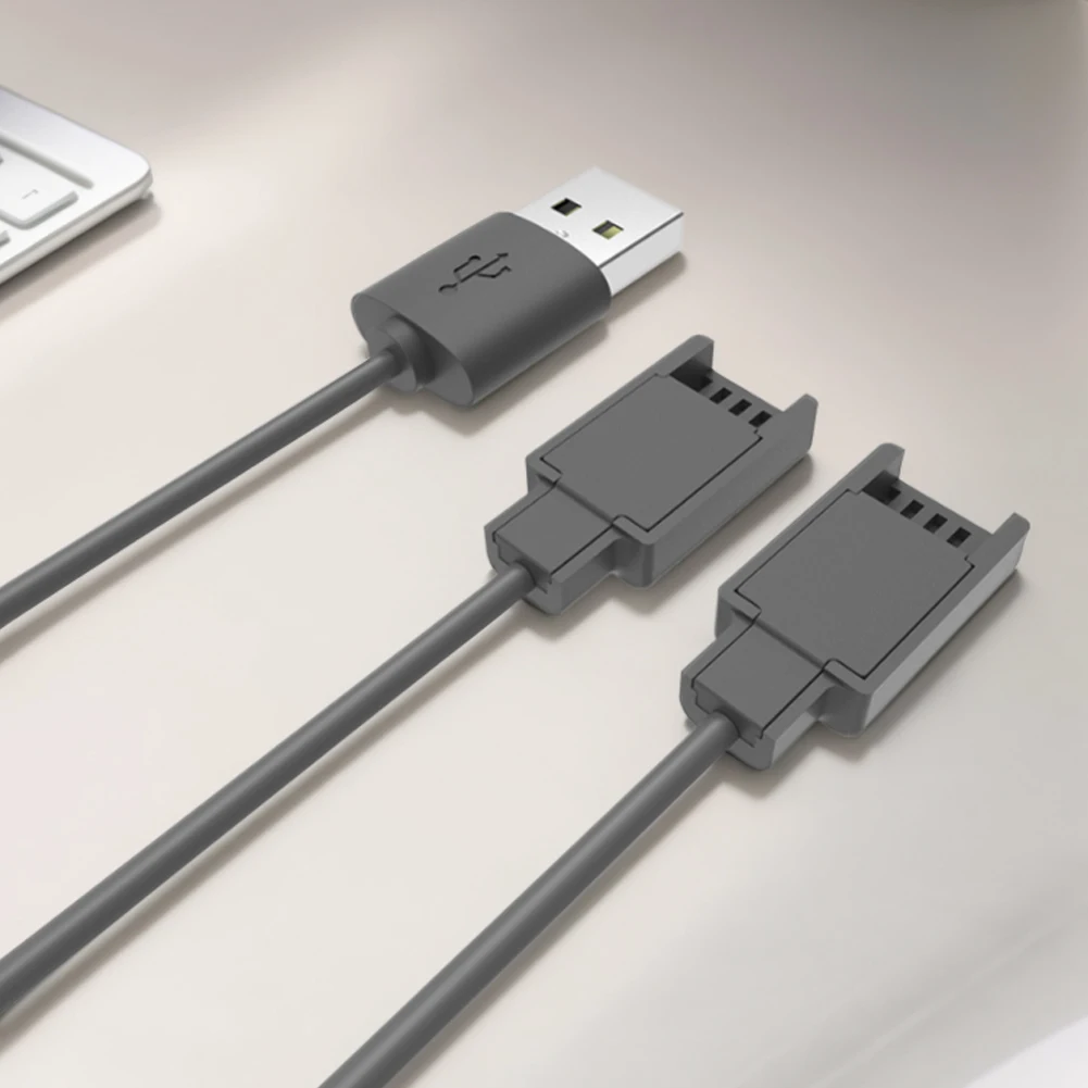 USB Charger Cable for Joycon Controller 2 in 1 Portable Charger Cable 2.5M Travel Charging Cables for Switch Controller Charger