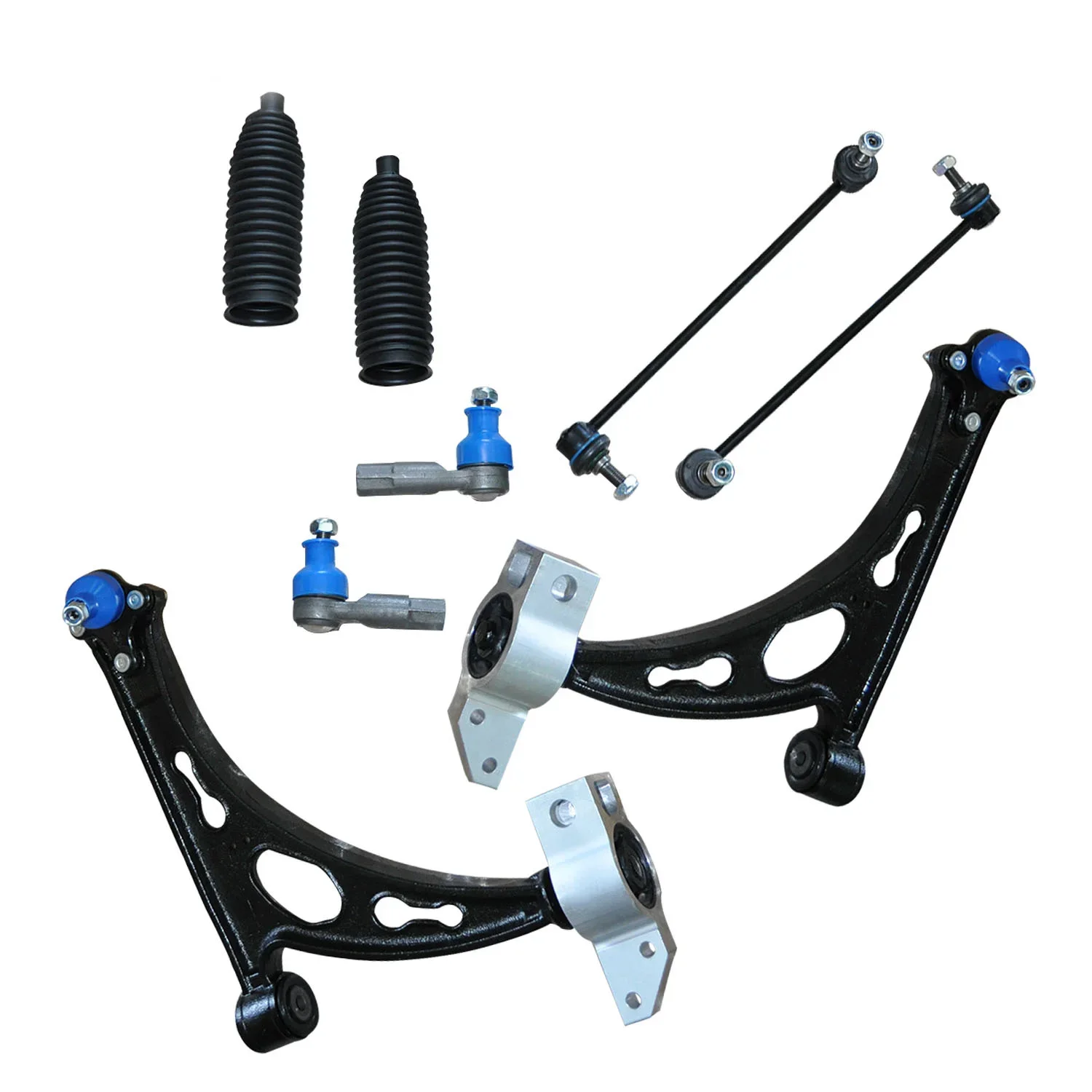 for Suspension Repair Kit with Control Arms Tie Rods Auto suspension parts Front Lower control arm kit for Volkswagen Golf V