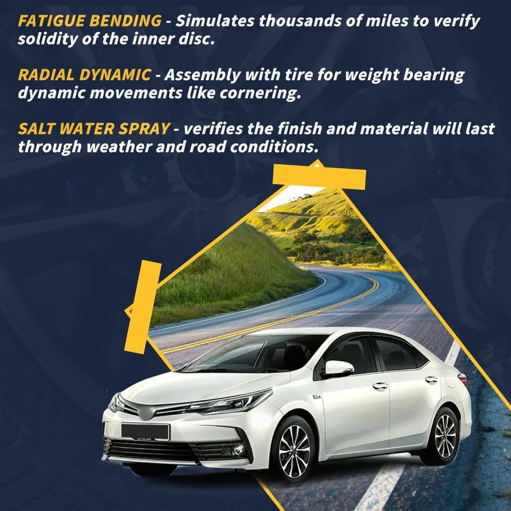 Обработанные черные колесные диски 17x7, подходят для Toyota Corolla 2017 2018 2019, обработанные черные OEM дизайнерские колеса 17, одиночная замена