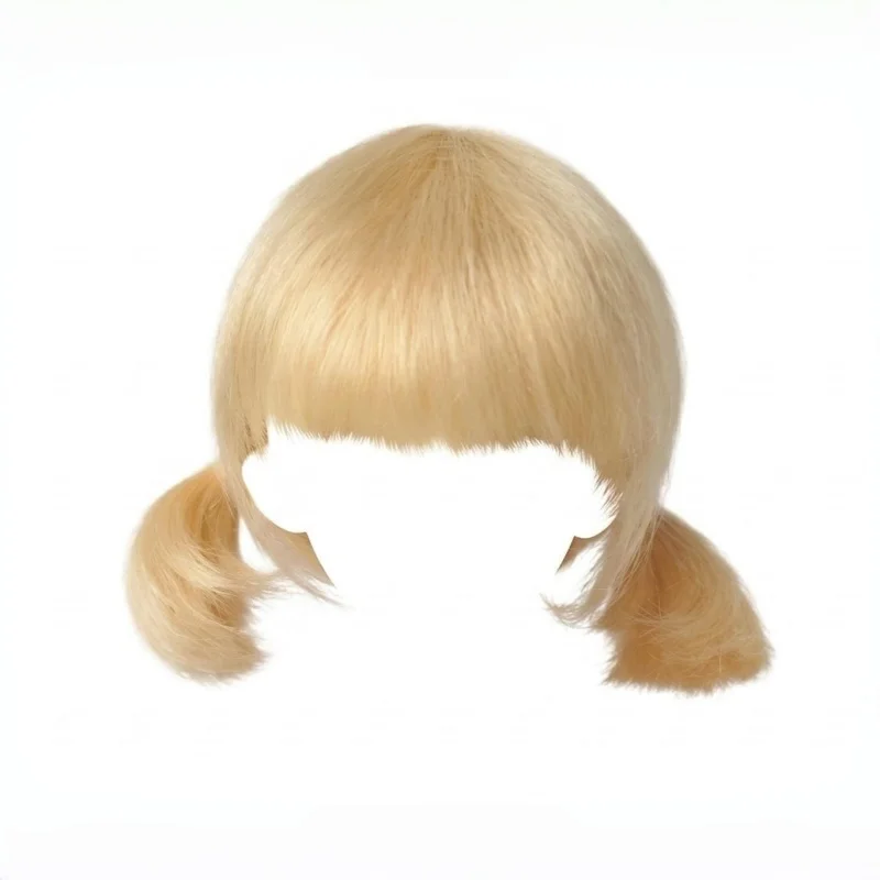 

JD446 1/12 1/8 1/6 1/4 1/3 Doll wigs 4-5" 5-6" 6-7" 7-8" 8-9" Cute Mohair Tiny Twin Pony BJD Hair OB11 YOSD MSD SD Doll Hair