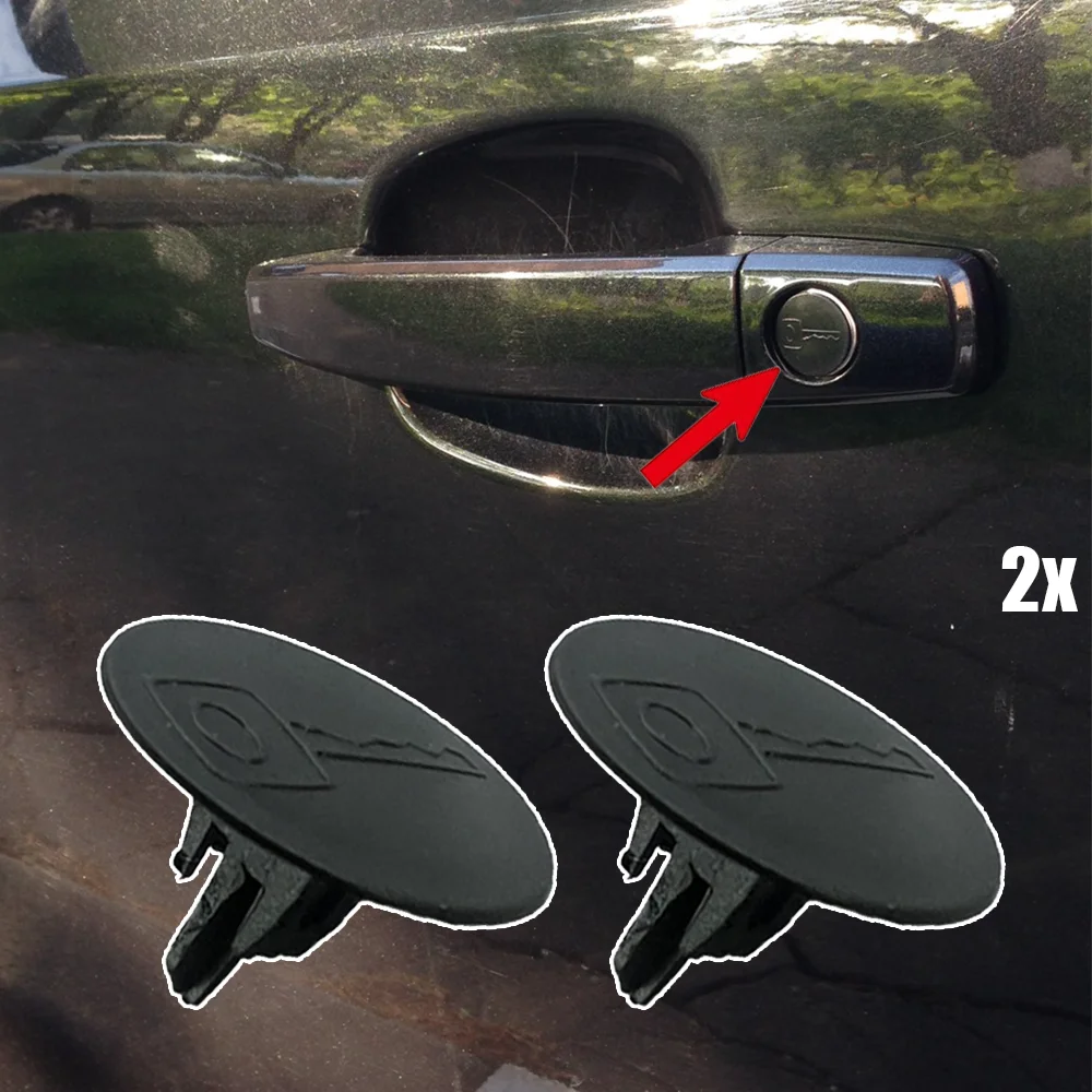 2X Auto Door Lock Key Hole Cap Plug Cover Clip Black For Kia Cerato TD YD 2009 2010 2011 2012 2013 2014 2015 2016 2017 2018 NEW