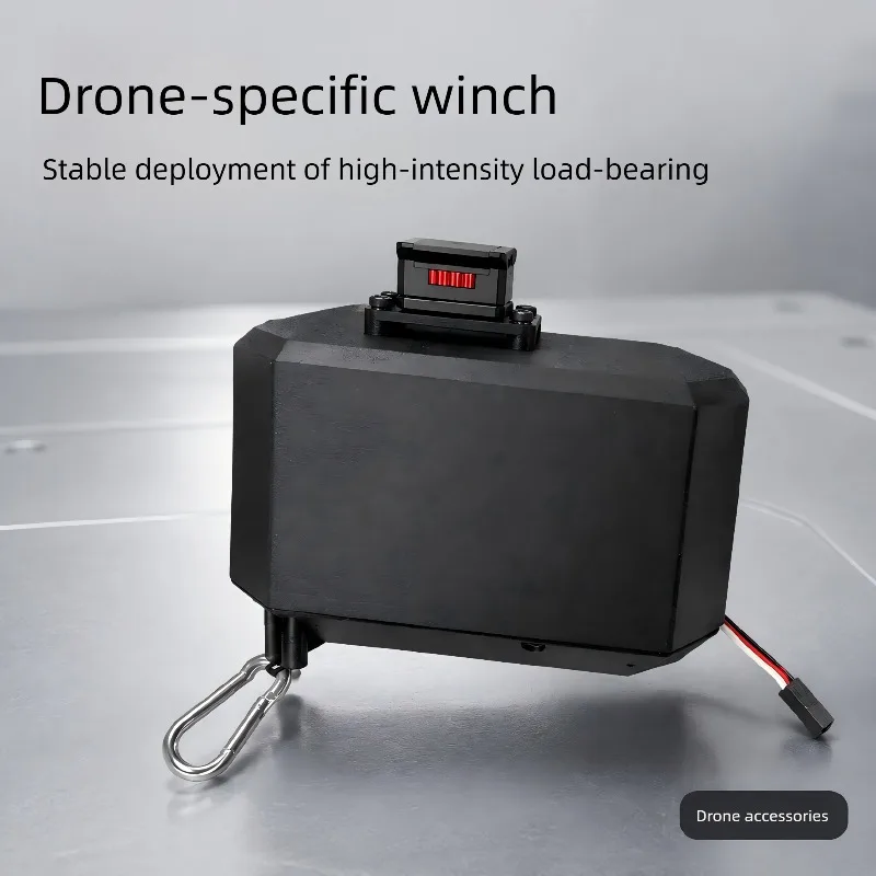 Drone Winch (5kg Payload) – Airdrop, Hoisting, and Cable-Laying Winch; Industrial Rescue/FPV Drone Hook