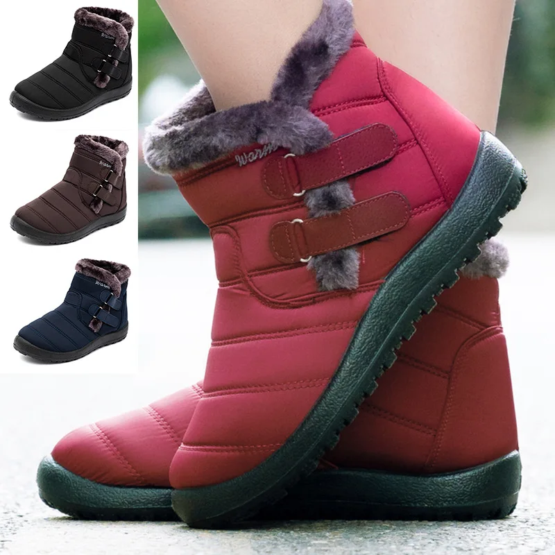 

Winter Women Boots Waterproof Snow Boots for Winter Shoes Women Casual Lightweight Ankle Boots Warm Fur Winter Boots Botas Mujer