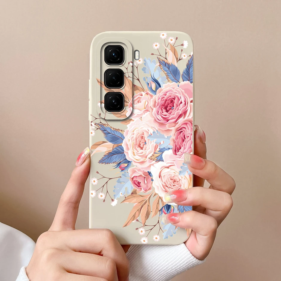 Case For Infinix Hot 50 4G 5G Cute Cartoon Dinosaur Silicone Soft Phone Cover For InfinixHot 50 4G Funda Infinix Hot50 5G Bumper