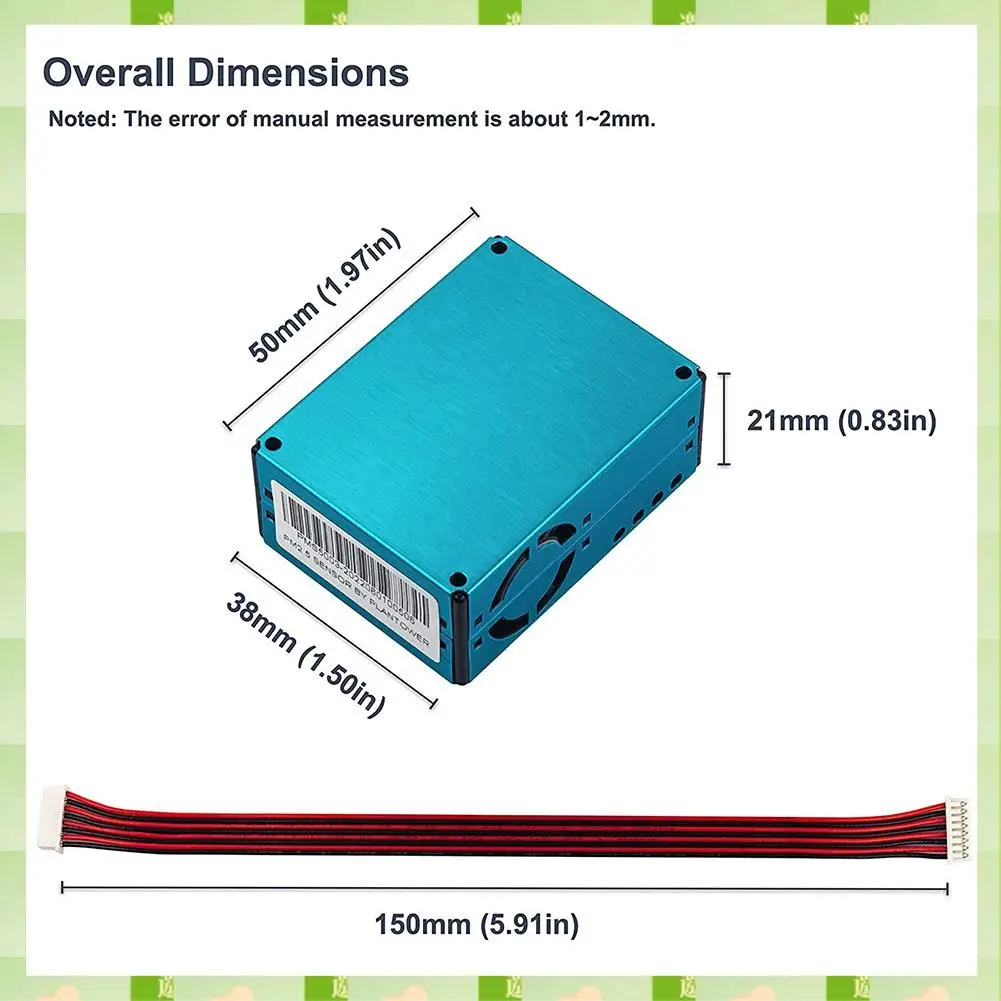 2025 PMS5003 PM2.5 PM10 Quality Detection Sensor Digital Particle Concentration Laser-Sensor Dust Sensor Monitor Module New Meta