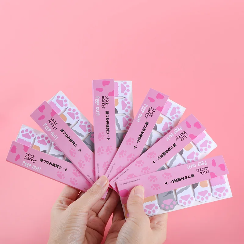 لطيف اليابانية الكورية الحيوان ملاحظات لاصقة الإبداعية مذكرة منصات مؤشر علامات التبويب لمكتب المدرسة الكورية القرطاسية حزمة #5