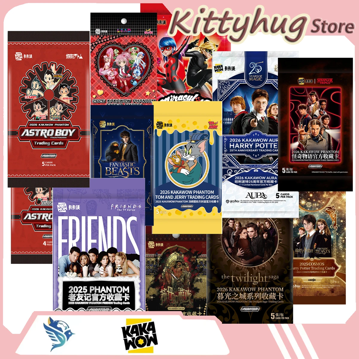 Kakawow Collectible Card Compilations Phantom Harry Potter Friends The Twilight Saga Miraculous Shugochara