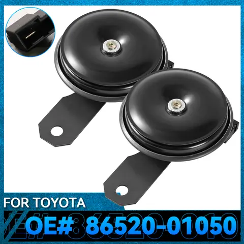 Auto Horn Electric Low Tone Twin Signalhorn For Toyota Highlander RAV4 Prius Land Cruiser 4runner Supra Windom Corsa Aygo Aurion