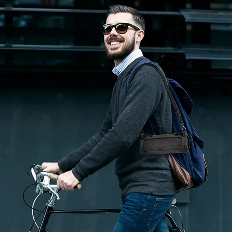 EDT-10X ل Flip 6 غطاء حقيبة تخزين الصوت مع حزام الكتف حلقة تسلق السفر تحمل حقيبة التخزين الواقية