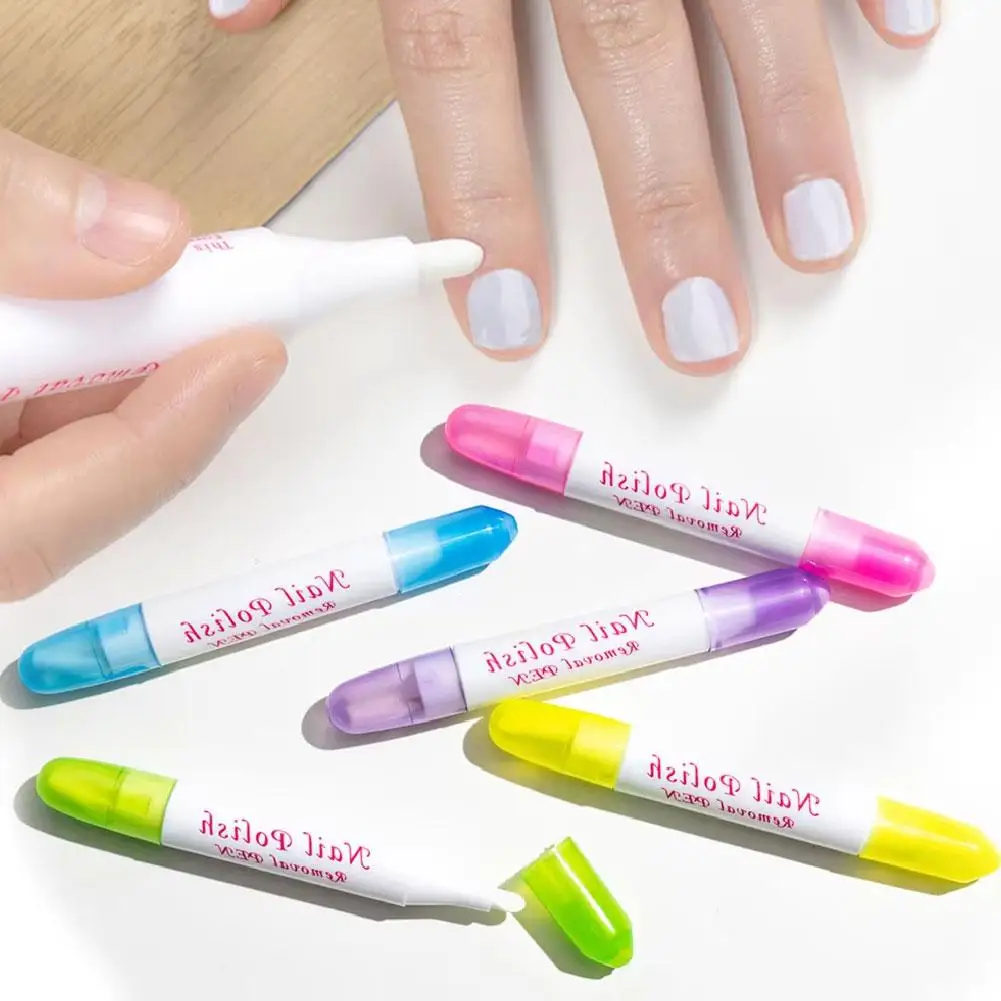 3 個マニキュアリムーバーペン UV ジェルマニキュアリムーバークリーナーペンマニキュアツールポータブル非刺激性コレクターペンシル