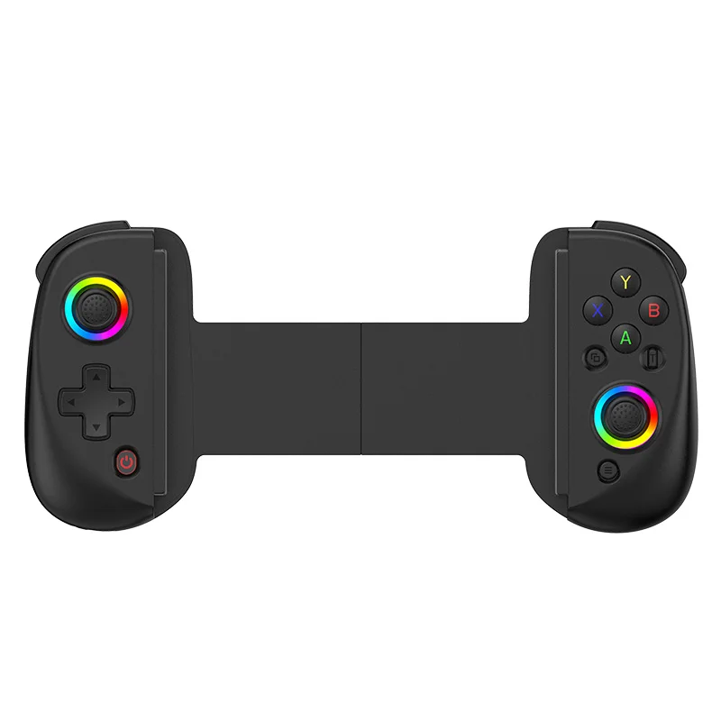 D8 Telescopic Mobile Phone Gamepad Bluetooth-Compatible5.2 Mobile Gaming Controller RGB Light for Android/iPhone/Switch /PS4/PC