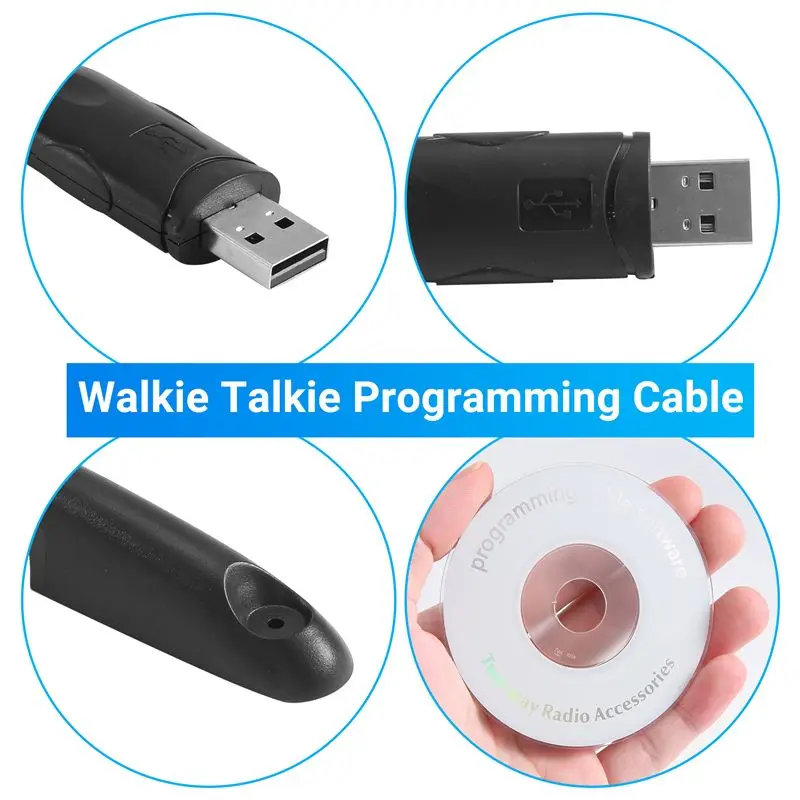 ABZZ-USB Programming Cable For Motorola Radio HT750 HT1250 PRO5150 GP328 GP340 GP380 GP640 GP680 GP960 GP1280 PR860 Walkie Talki