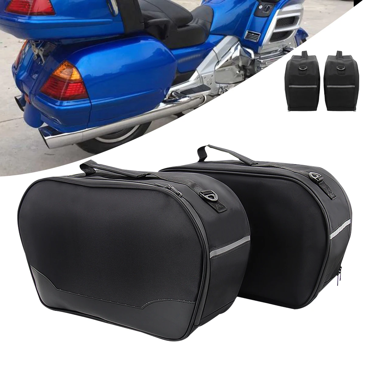 Motorcycle Trunk Side Luggage Storage Saddle Bag Liner Bag For Honda Goldwing Gold Wing GL 1800 GL1800 2012 - 2017