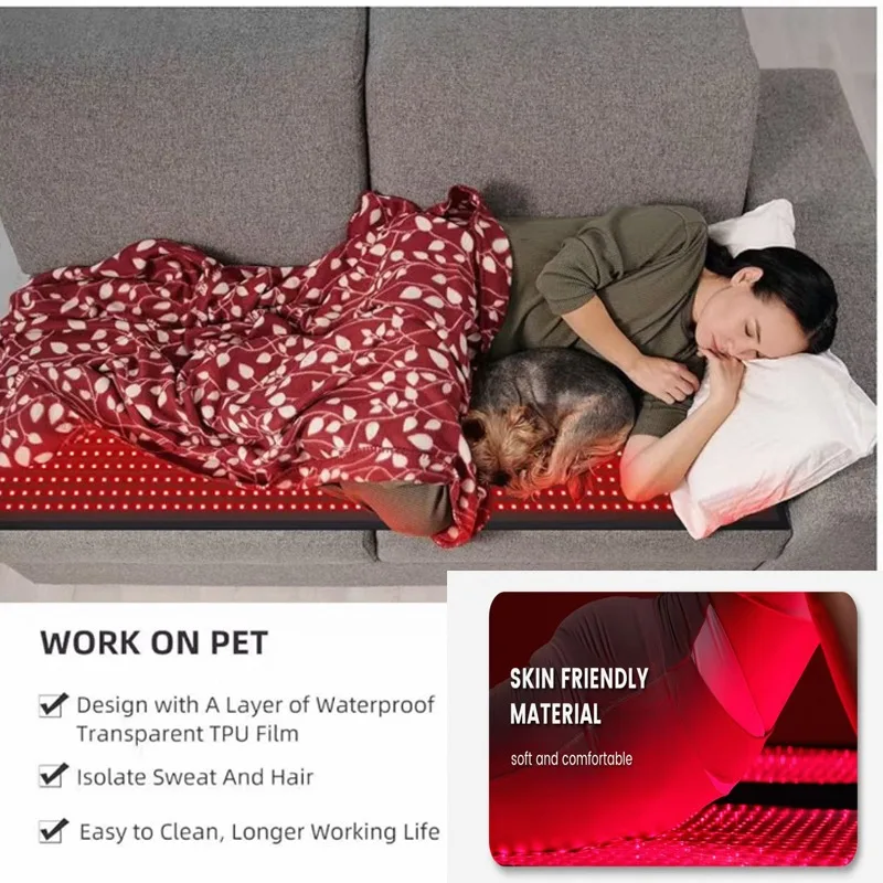 Heated Sauna Sleeping Bag with 660Nm Red & 850Nm near Infrared Light Therapy Blanket for Home Use - view 5