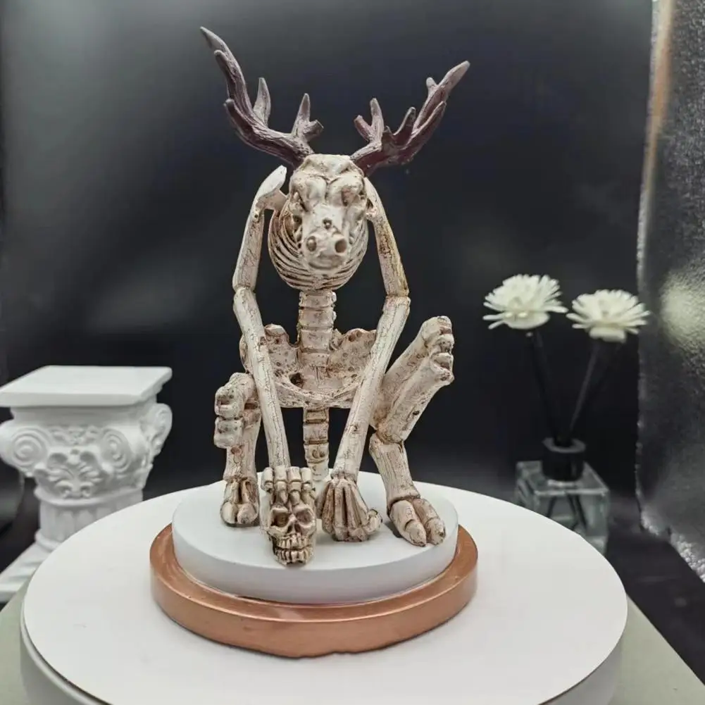 Legend Decor Wendigo Skeleton Ornament Curiosity Cabinet Resin Craftsmanship Mermaid Statues Personalized Mysterious Home Decor