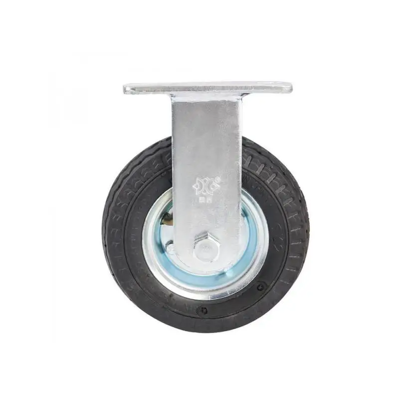 1 Pcs Packing Caster Heavy 6-inch Inflatable Directional Wheel Rubber Air Wear-resistant Hotel Luggage Cart Factory