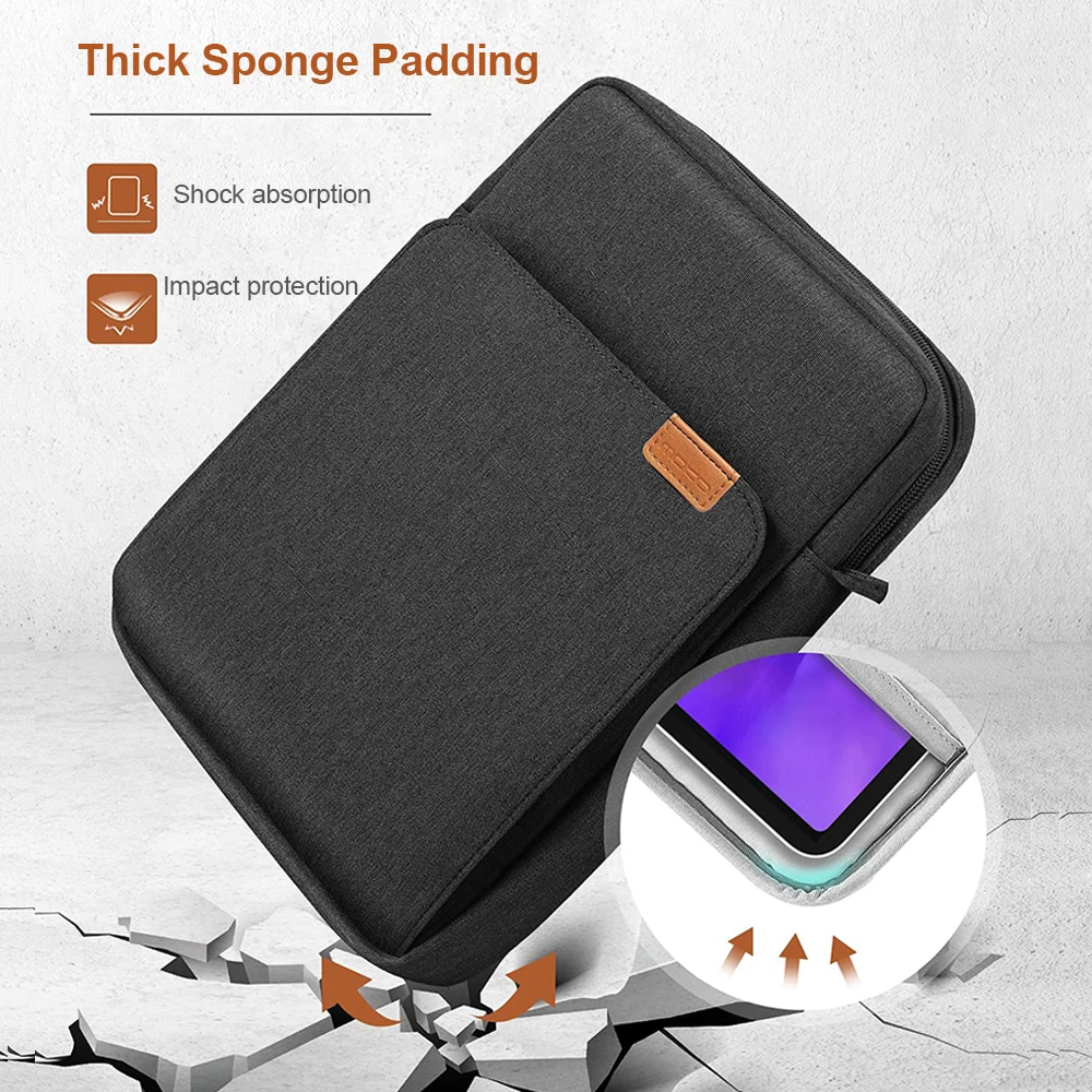 Portable Pouch For iPad Pro 12.9 11 iPad 9th 8th Air 4 5 Generation Bag For Samsung Galaxy Tab S9 S8 S7 Plus Tablet Sleeve Bag