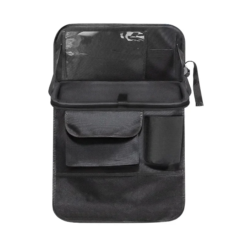 Car storage bag Oxford cloth seat back car storage bag Car supplies foldable dining table and chair back bag