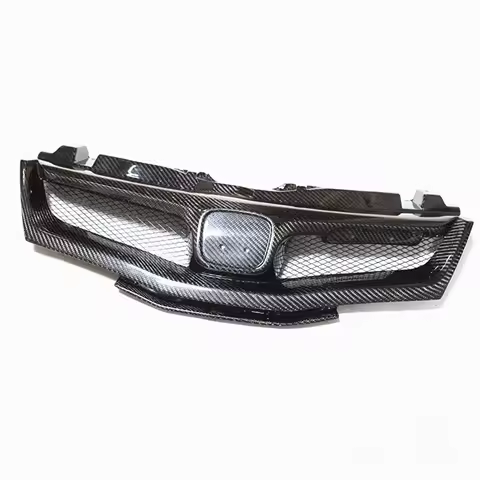 Car Front Grille Racing Grill Mesh For Honda Civic Type-R FN2 2006 2007 2008 2009 2010 2011 2012