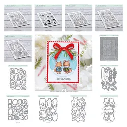 Friends Metal Cutting Dies Stamps DIY Handmade Embossing Stencil Making Scrapbooking Merry Christmas Greeting Card Decoration