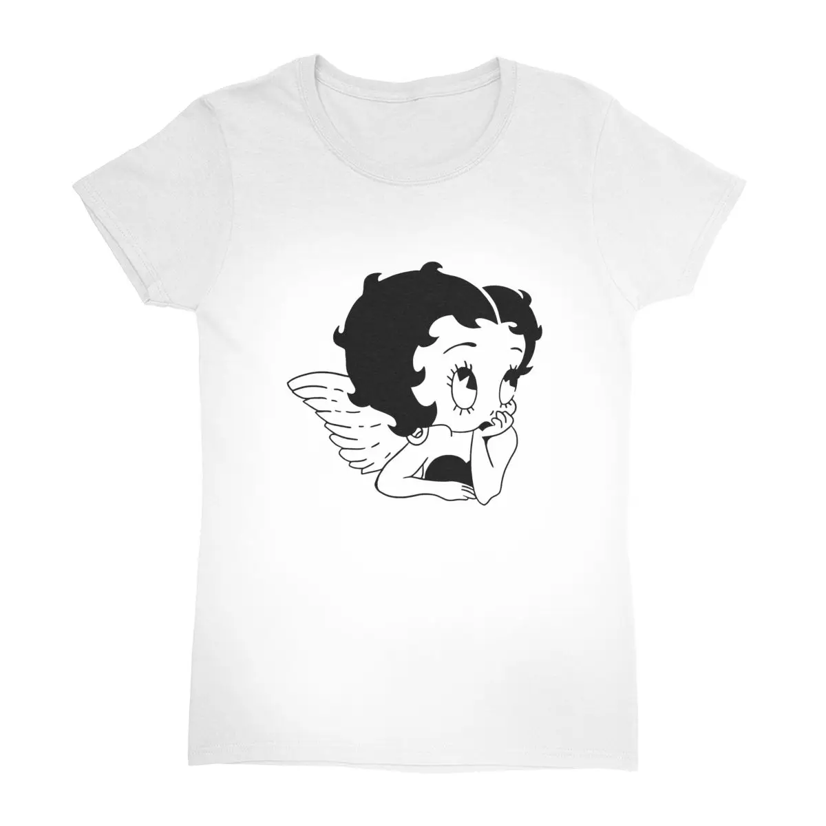 Women T Shirt B-Bettys Boops Cotton T-Shirts Trendy Cool Summer Tees Short Sleeve Y2K Classic Custom Logo Simple Tops Gift