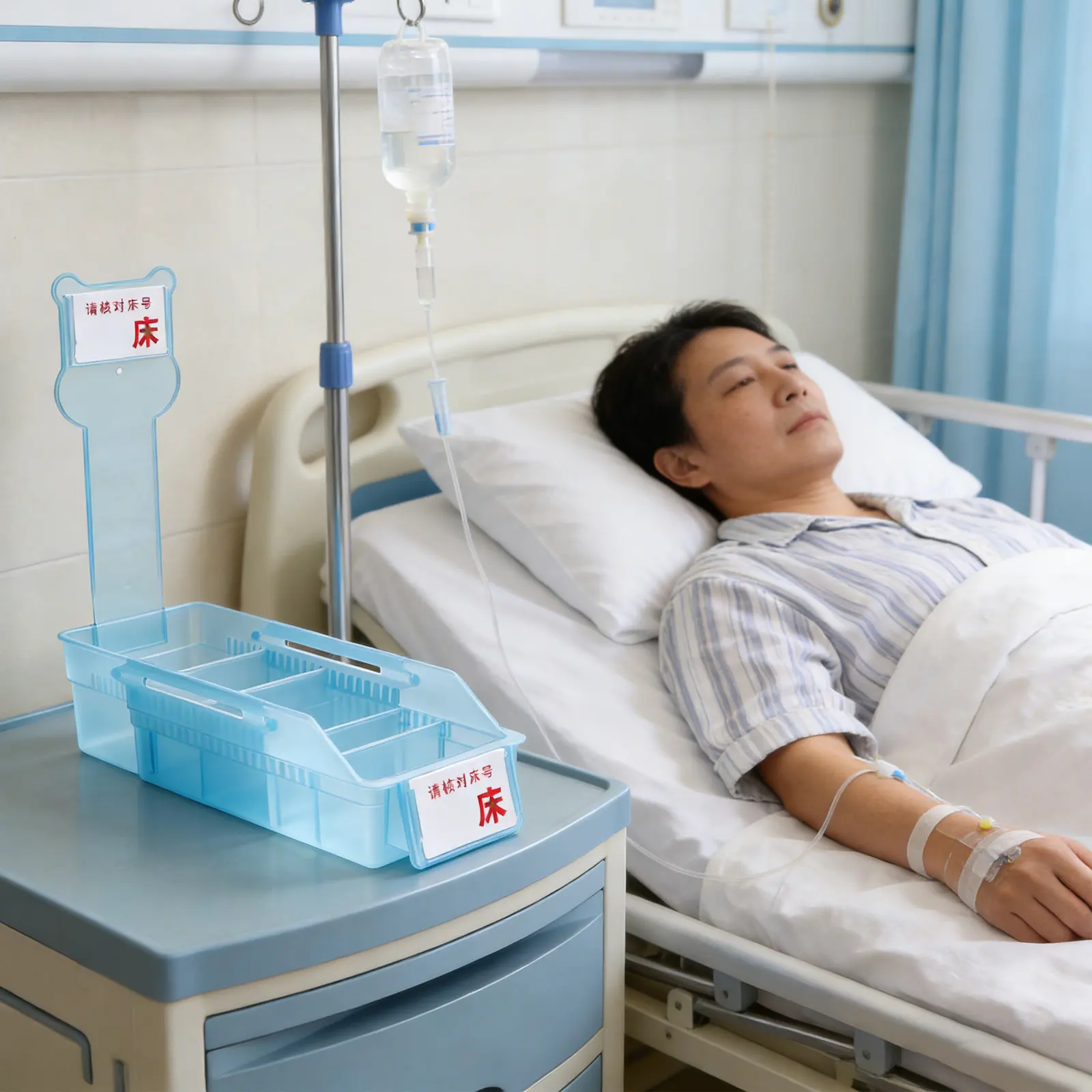 Telescopic Medicine Storage Box Adjustable Divider High Capacity Infusion Bottle Organizer for Hospital