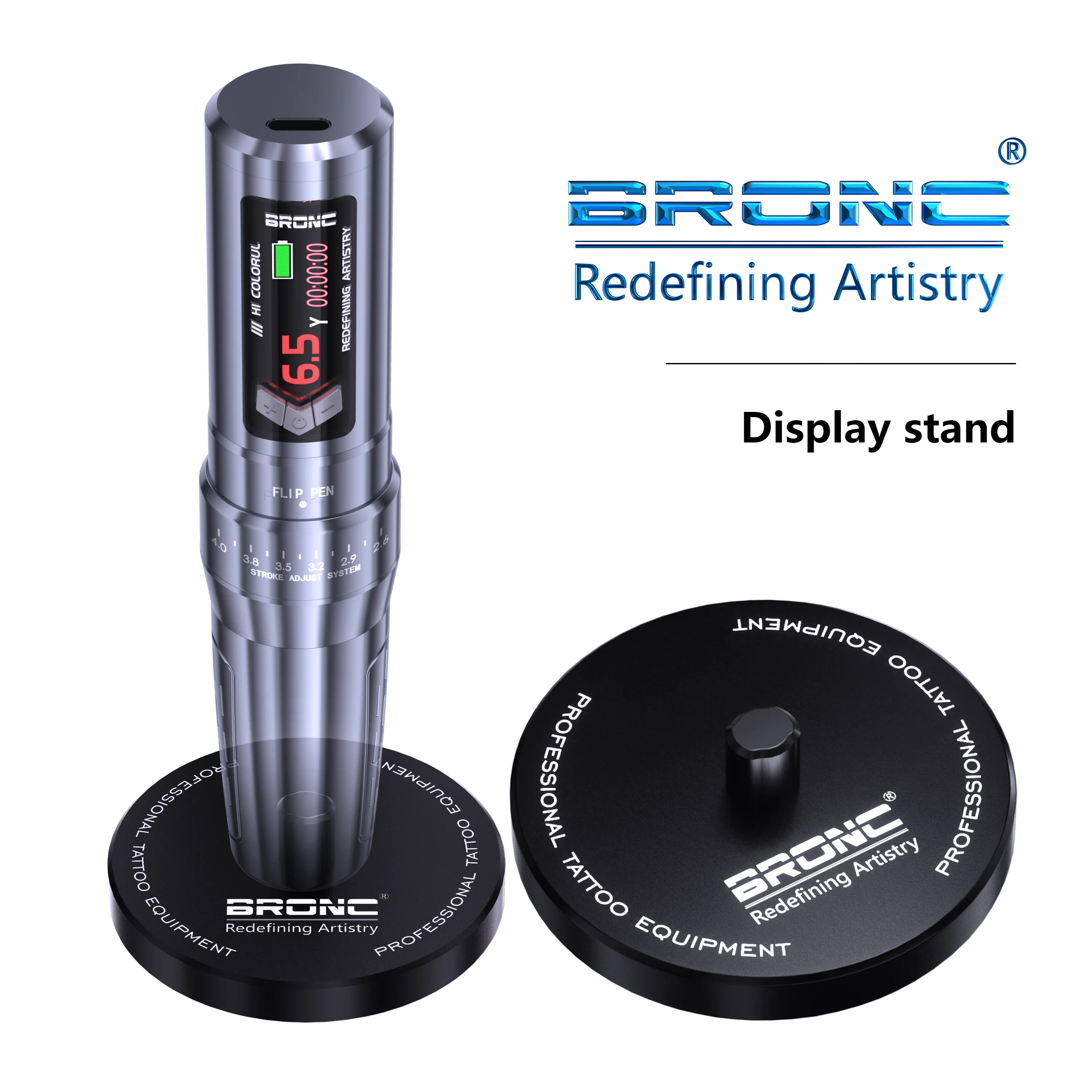 

BRONC Circular Tattoo Machine Display Stand Rubber Tattoo Pen Machine Rack Support Organizer Tattoo Accessories Tattoo Pen Rack