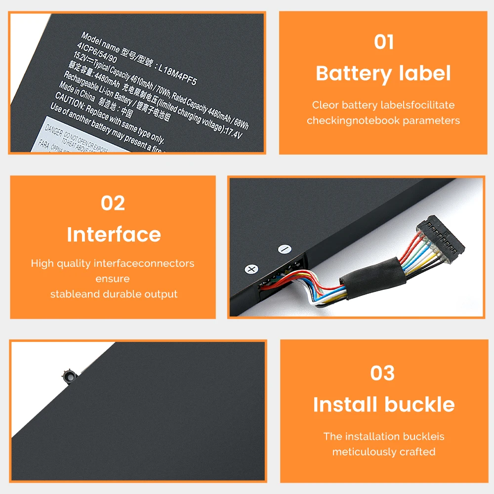 Bateria do portátil l18l4pf4 l18m4pf5 l18l4pf0 para lenovo xiaoxin air 15 2019 s540-15iml 5b10w67275