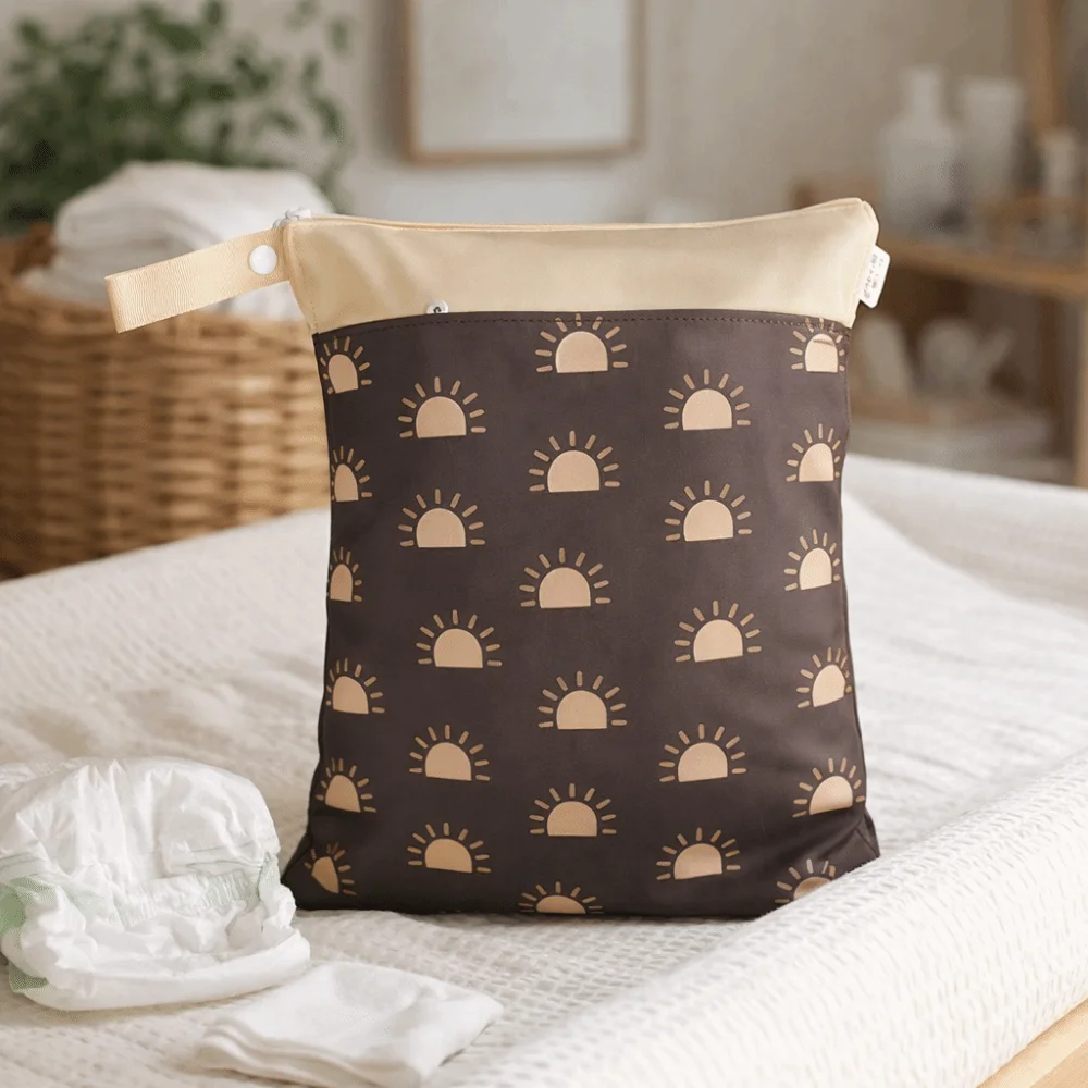 Waterproof Waterproof Diaper Bag Reusable Washable Portable Mommy Bag Separate Wet Dry Nordic Style Diaper Wetbag