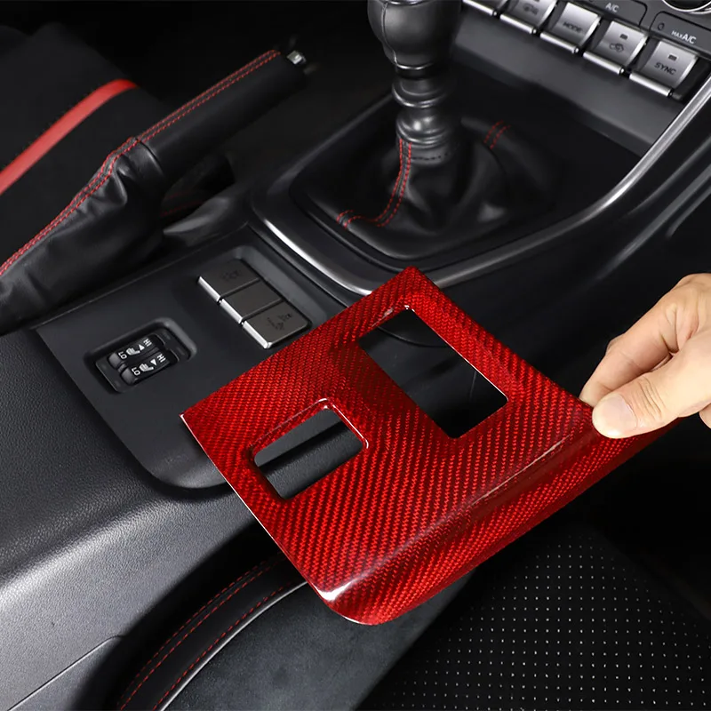 Real Carbon Fiber For Toyota 86 2022 For Subaru BRZ 2022 Car Seat Heating Button Frame Decorative Sticker Interior Accessories