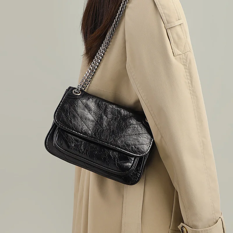 

Stray Bag Women 2025 Armpit Chain Leather Messenger Bag Single-shoulder Designer Luxury Bag