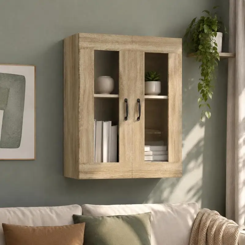 Armoire murale en chêne Sonoma 69,5x34x90 cm
